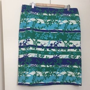 Talbots Printed Pencil Skirt
